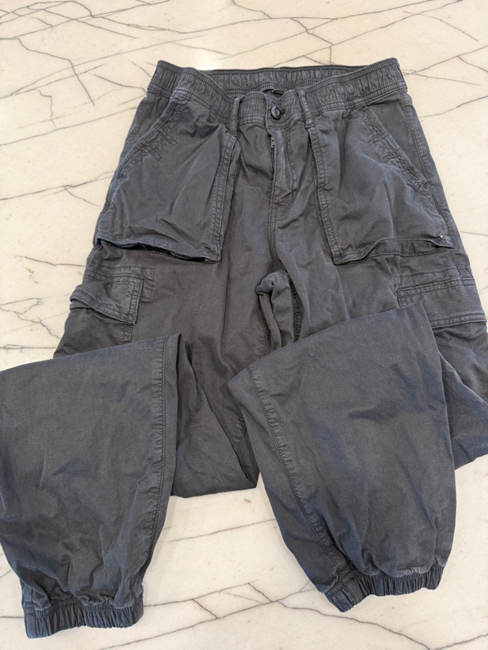 American Eagle Outfitters Black Cargo Jogger Pants